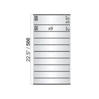 12 in. x 22 1/2 in. OFFICE DIRECTORY NAMEPLATE SIGN FRAME