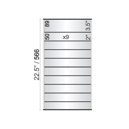 12 in. x 22 1/2 in. OFFICE DIRECTORY NAMEPLATE SIGN FRAME