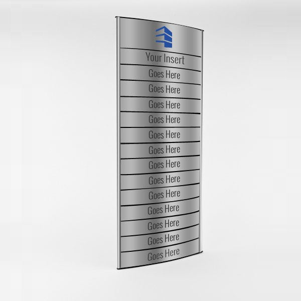 12 in. x 25 3/4 in. OFFICE DIRECTORY NAMEPLATE SIGN FRAME