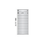 12 in. x 25 3/4 in. OFFICE DIRECTORY NAMEPLATE SIGN FRAME