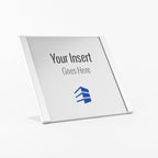 Vista 8x4 aluminum desk nameplate