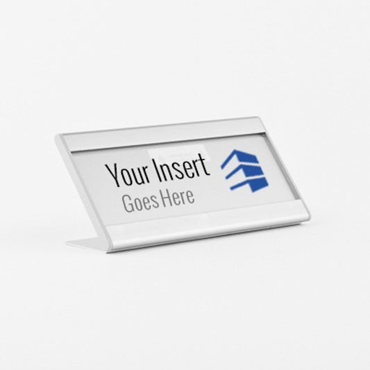 Signage Desk Rack Arris Desk Sign Frames | Desk Sign Holders – Officenameplates.com