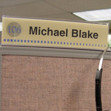 8 in. x 2 in. DOUBLE-SIDED OFFICE CUBICLE NAMEPLATE NAMEPLATE SIGN FRAME