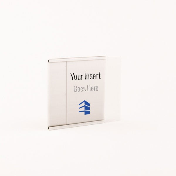 4x4 Office Door/Wall Nameplate Frame with Acrylic Lens