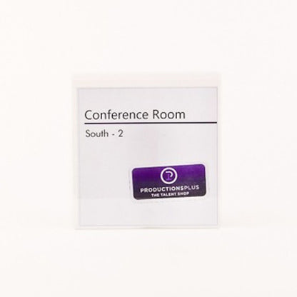 6 in. x 6 in. OFFICE CONFERENCE ROOM NAMEPLATE SIGN FRAME