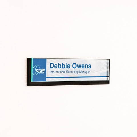 8 3/4 in. x 2 3/8 in. OFFICE CONFERENCE ROOM NAMEPLATE SIGN FRAME
