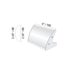 Aluminum professional desk nameplate holder