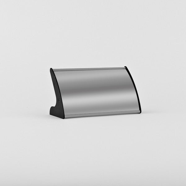 Aluminum desktop name plate holder