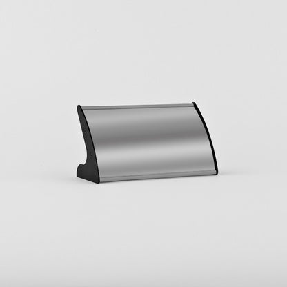Aluminum desktop name plate holder