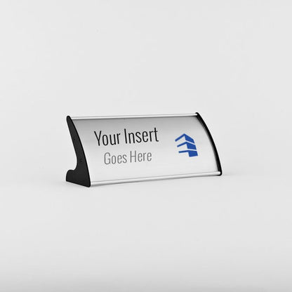Aluminum changeable office desk name sign