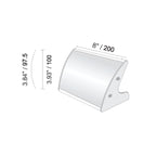 Professional office desk name sign with replaceable insert