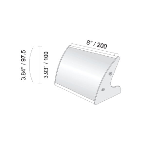 Professional office desk name sign with replaceable insert