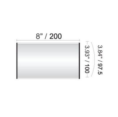 8 in x 4 in. Office Door Sign Frame / V-CURVE