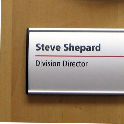 8 in. x 3 in. Changeable Office Door Sign Frame – Vista System