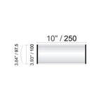 10 in. x 4 in. OFFICE DOOR / WALL NAMEPLATE SIGN FRAME / V-CURVE