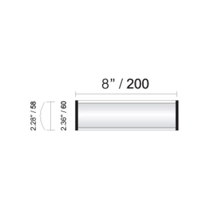 8 in. x 2 1/4 in. OFFICE DOOR / WALL NAMEPLATE SIGN FRAME