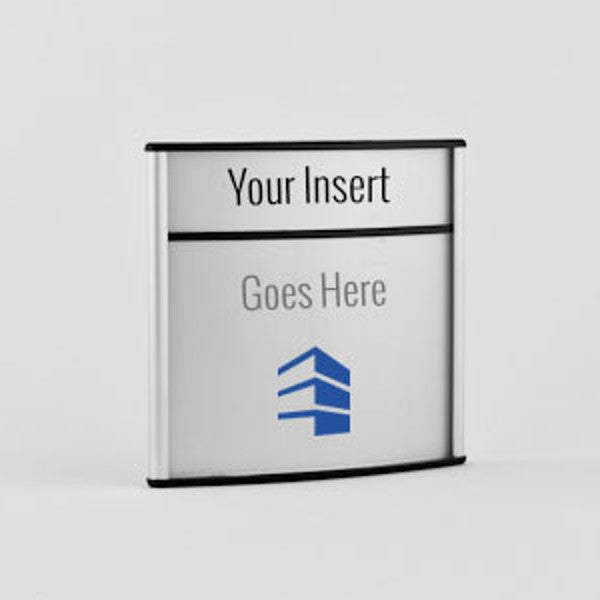 5 in. x 4 in. Office Name Plates Door/Wall Sign Frame + Header