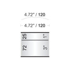 5 in. x 4 in. Office Name Plates Door/Wall Sign Frame + Header