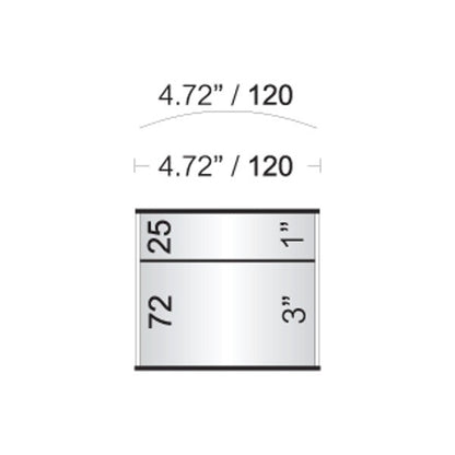 5 in. x 4 in. Office Wall Sign Frame + Header by Vista System