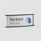 6 in. x 2 in. OFFICE DOOR / WALL NAMEPLATE SIGN FRAME / H-CURVE