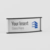 6 in. x 2 in. OFFICE DOOR / WALL NAMEPLATE SIGN FRAME / H-CURVE