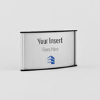 6 in. x 3 in. OFFICE DOOR / WALL NAMEPLATE SIGN FRAME / H-CURVE