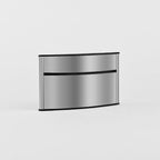 6 in. x 3 in. OFFICE DOOR / WALL NAMEPLATE SIGN FRAME / H-CURVE+HEADER