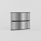 6 in. x 4 in. OFFICE DOOR / WALL NAMEPLATE SIGN FRAME / H-CURVE+LARGE HEADER