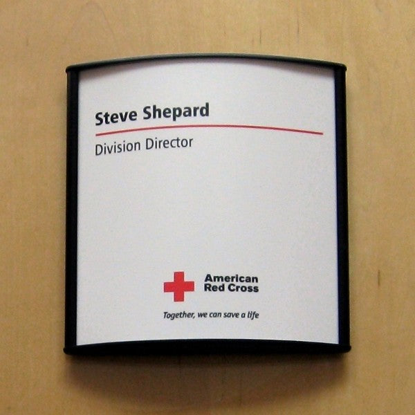 6 in. x 6 in. OFFICE DOOR / WALL NAMEPLATE SIGN FRAME