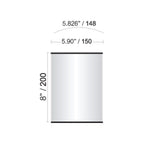 6 in. x 8 in. OFFICE DOOR / WALL NAMEPLATE SIGN FRAME by Vista System