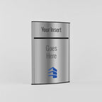 6 in. x 8 in. OFFICE DOOR / WALL NAMEPLATE SIGN FRAME