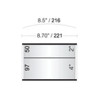 8 1/2 in. x 6 in. OFFICE DOOR / WALL NAMEPLATE SIGN FRAME