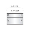 8 1/2 in. x 6 in. OFFICE DOOR / WALL NAMEPLATE SIGN FRAME