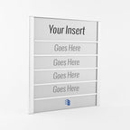 Aluminum office directory board with changeable nameplates