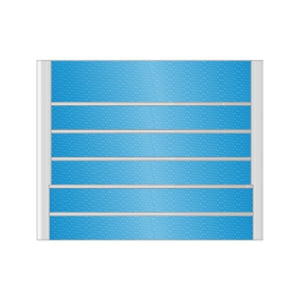 Flat-profile office directory frame 12.5 x 13.25 inches