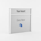 10 in. x 9 in. OFFICE DOOR / WALL NAMEPLATE SIGN FRAME+HEADER